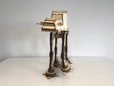 Star Wars - AT-AT Walker Bausatatz aus Holz - Frontansicht